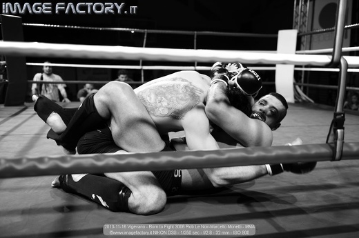 2013-11-16 Vigevano - Born to Fight 3006 Rob Le Noir-Marcello Monetti - MMA